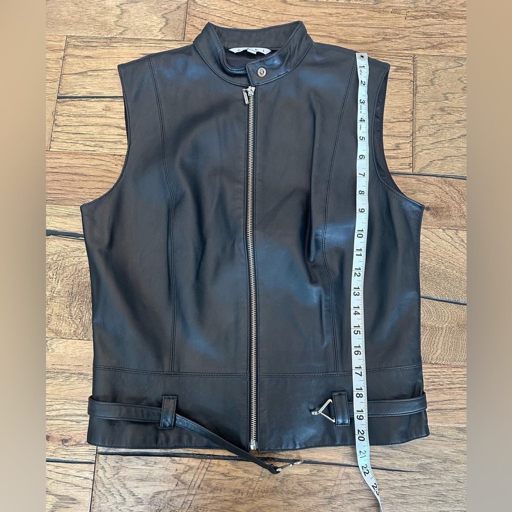 CAbi Black 100% Genuine Leather Vest - Picture 3 of 14